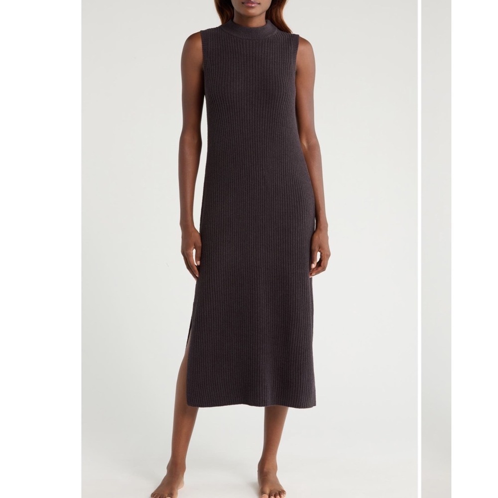 UGG W Amaia Sleeveless Knit Midi Dress Ink Mock Neck Ribbed XL 1171611 NEW